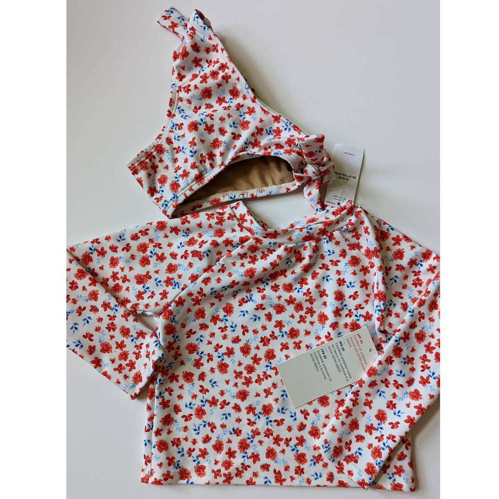 NWT Old navy Floral Rashguard swimsuit